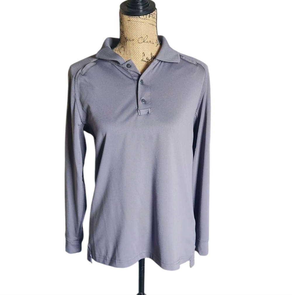 5.11 Tactical Long Sleeve Polo in gray